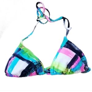 ROXY TRIANGLE HALTER TIE BIKINI TOP SIZE S